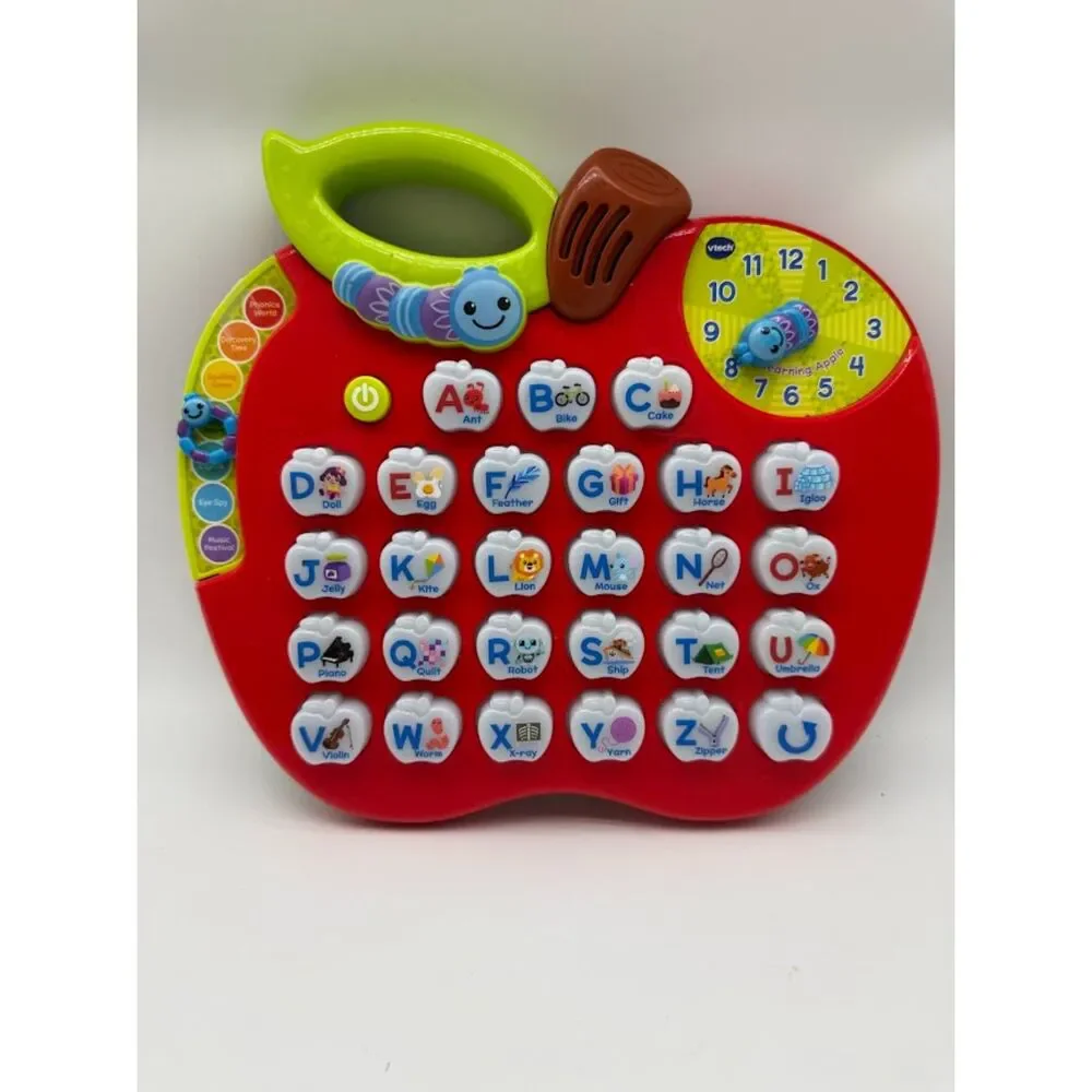 VTech Alphabet Apple electronic learning toy,  26 light-up letter buttons.
